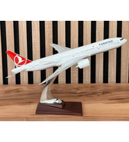 Türk Hava Yolları Metal Koleksiyonluk Uçak Standlı 32 Cm Özel Kutulu Dekoratif Model Uçak