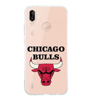 Huawei P20 Lite Uyumlu Kamera korumalı Kapak Chicago Bulls Tasarımlı  Şeffaf Kılıf