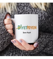 Diyetisyen Doktora Hediye Kupa Bardak