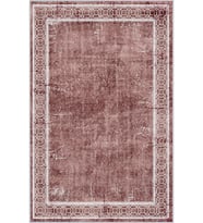 Eliana Home Baskılı, Yıkanabilir Kaymaz Taban Salon Halısı LNA1542-HT240 100x150 cm (Kırmızı)
