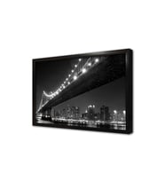 Manhattan Gece Çerçeveli Mdf Tablo
