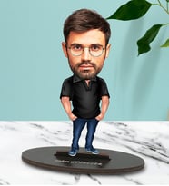 Kişiye Özel Kuzen 1 Tasarımlı Karikatür Biblo
