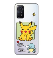 Redmi Note 12 Pro 4G Uyumlu Pokemon Pikachu Tasarımlı Şeffaf Telefon Kılıfı