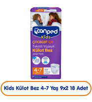 Canped Kids Külot Bez 4-7 Yaş 9x2 18 Adet
