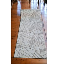 ElifÇe Home 200 x 450 cm KAHVE - Kaymaz Tabanlı, Dekoratif ve Yıkanabilir