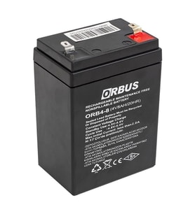 Ayt Orbus 4 Volt 8 Amper Kuru Tip Akü ORB4-8  68 X 45 X 95 MM