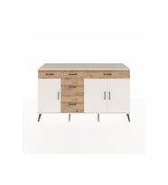 Kronos Konsol 2 Raflı 5 Çekmeceli 3 Kapaklı 176x59x99 Aytaşı-Aytaşı/Çam