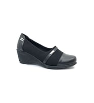 Norfix 021 Kadın Dolgu Topuklu Comfort Ayakkabı (Siyah)