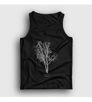 Presmono Unisex Siyah Tree Alice In Chains Atlet 8000tt