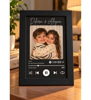 Kişiye Özel Spotify Çerçeve Fotoğraflı Sevgiliye Arkadaşa Doğum Günü Yıldönümü Hediyesi