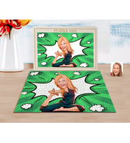 BK Gift Kişiye Özel Kadın Yoga Karikatürlü 1000 Parça Profesyonel Puzzle-2