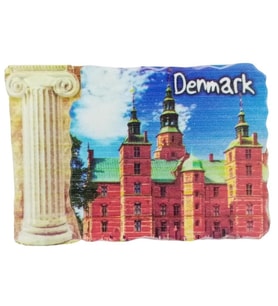 Danimarka Temalı Sütun Magnet (Karışık)