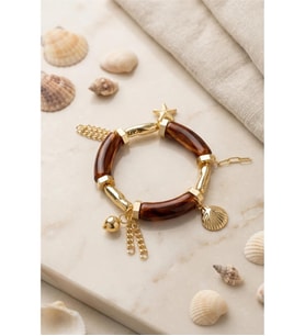 AKRİLİK TASARIM CHARM LASTİK BİLEKLİK