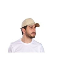 Düzrenk Bej Gabardin Spor Şapka Spor Cap