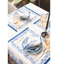 Azure Blue, Premium Seri Sunum Peçetesi, Duck Keten Kumaş 40x40cm (Mavi)