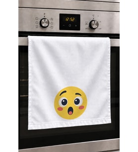 Valerine Life El Kurulama Havlusu 30x50cm Mutfak, Fırın için Pamuklu Emici Şaşkın Bakış