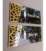 Black Gold Pattern Seri Wc Yönlendirme Seti