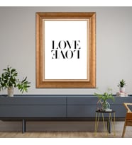 Altın Varaklı Paspartulu Çerçeveli  Tablo n5s1194