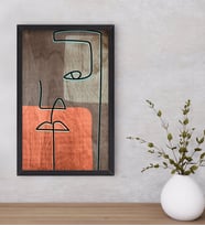 BK Home Picasso Style Dekoratif Ahşap Siyah Çerçeveli Tablo-7
