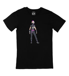 Fortnite Girl Siyah Tişört