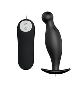 Hızlı Express 12 Titreşimli Kumandalı Vibratör Siyahi Plug Stimülatör