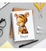 Winnie The Pooh Tigger Tasarımlı Defter Kişiye Özel