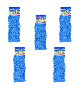 Zanix Mikrofiber Islak Kuru Nemli Makarna Şönil Palet Tablet Mop Yedeği - 40 Cm. - 5 Adet