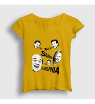 Presmono Kadın Sarı Poster It's Always Sunny In Philadelphia T-Shirt 492688tt
