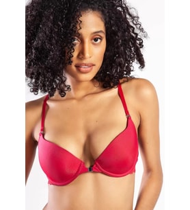 Giyim Githa Foam Cup Push Up Bra,şarap Renk Straplez Konforlu Ve Şık Sütyen
