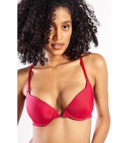 Giyim Githa Foam Cup Push Up Bra,şarap Renk Straplez Konforlu Ve Şık Sütyen