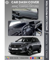 PEUGEOT 3008 EKRANLI (2021+) Torpido Örtüsü Panel Koruma Torpido Koruma Tam Uyum Kaymaz Özel Kesim