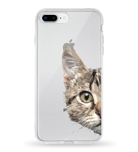 Apple iPhone 8 Plus Uyumlu Kapak Sevimli Karakterler Tasarımlı Şeffaf Silikon Kılıf
