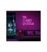 TE:AMO/QUILA Yazılı ve Şekilli Neon Tabela