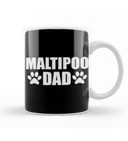 Maltipoo Dog Dad Gift Kupa Bardak Porselen