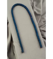 Hematit Doğal Taş Mat Mavi Rondela Kesim 6x1mm Dizi [AA]