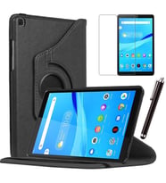 Lenovo Tab M8 8505 / 8705 Uyumlu 8 inç Kılıf Ekran Koruyucu Kalem Set (Siyah)