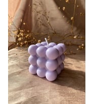 Modern Bubble Küp Mum mor Dekoratif Mum 1 adet