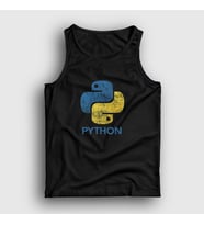Presmono Unisex Siyah Logo V2 Python Developer Yazılımcı Atlet 336543tt