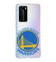 Huawei P40 Pro Uyumlu Kapak Golden State Warriors Tasarımlı Şeffaf Silikon Kılıf