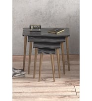 Zigon Sehpa Ahşap 4'lü Bendir KR