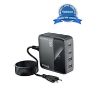 65w Masaüstü 4 Portlu Hızlı Şarj Cihazı İstasyonu 2xusb-a, 2xtype-c Giriş,1,5 Mt. Kablo