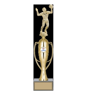 ODAK KUPA - Figürlü Kupalar - Voleybol Erkek Figürlü Kupalar FG-025 A - 38 cm