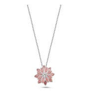Kunzit Taşlı Lotus Gümüş Kolye KLY25 (Altın)