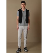 Lufian Pito Pamuklu Normal Bel Tailored Fit Örme Jogger Pantolon Erkek PANTOLON 111190310 (Taş)