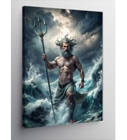 Kanvas Tablo Yunan Tanrısı Poseidon
