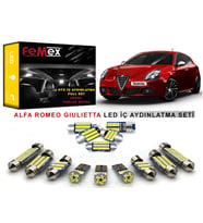 Alfa Romeo Giulietta LED İç Aydınlatma Ampul Seti FEMEX Parlak Beyaz