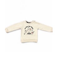Erkek Bebek Winter Yazılı Pamuklu Sweatshirt (Gri)