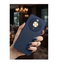 Coverzone Honor Magic 8 Lite Uyumlu TPU Silikon K?l?f, Ultra Slim Fit Karbon Fiber Desenli, Darbe Emici, ?nce ve Hafif, ??k ve Koruyucu (Lacivert)