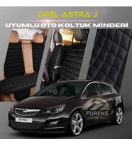 Opel Astra J Siyah Renk Tay Tüyü Cepli & Terletmez Sırtlı Oto Koltuk Minder Seti - Koltuk Koruma Kılıfı (ÖN & ARKA TAM SET)