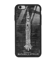 iPhone Modellerine Uyumlu Apollo Plan Tasarımlı Glossy Telefon Kılıfı